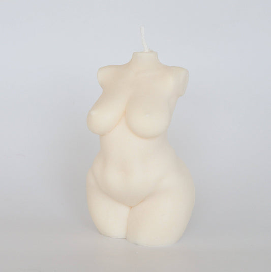 Curvy woman candle