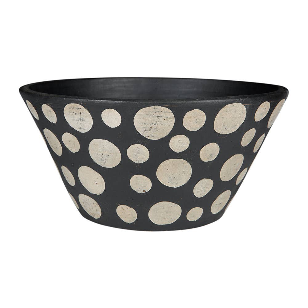 Spot Terracotta Bowl - Black