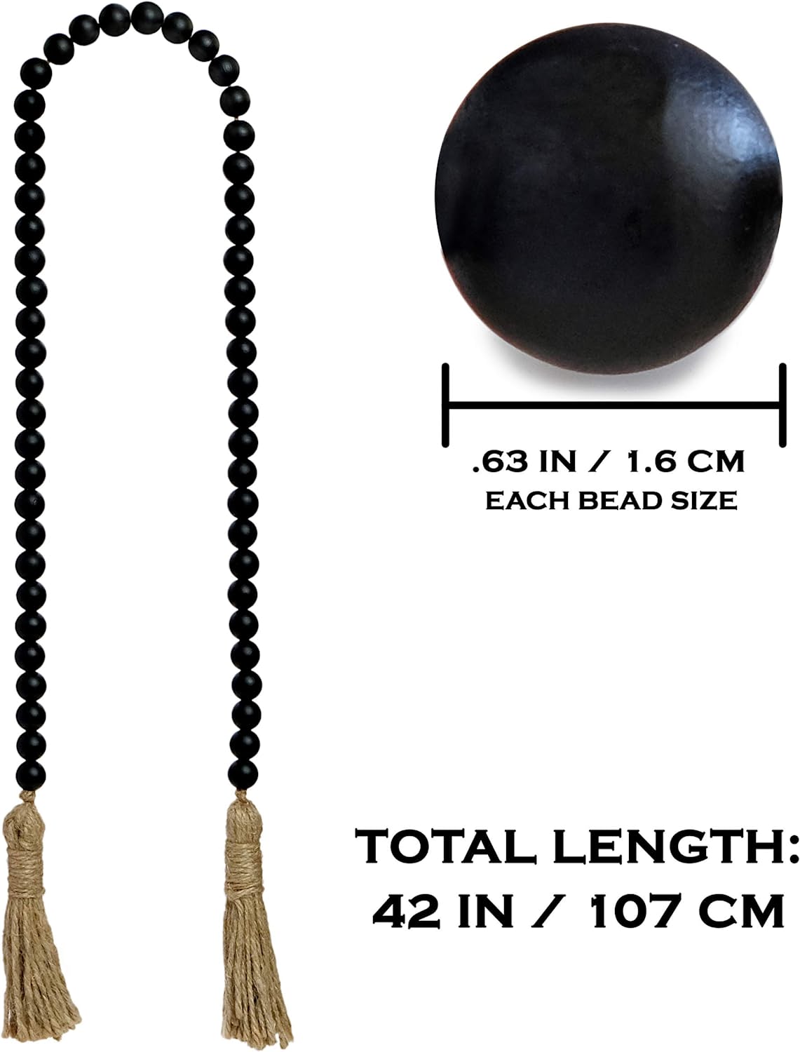 Wooden Bead Garland (Set of 2)