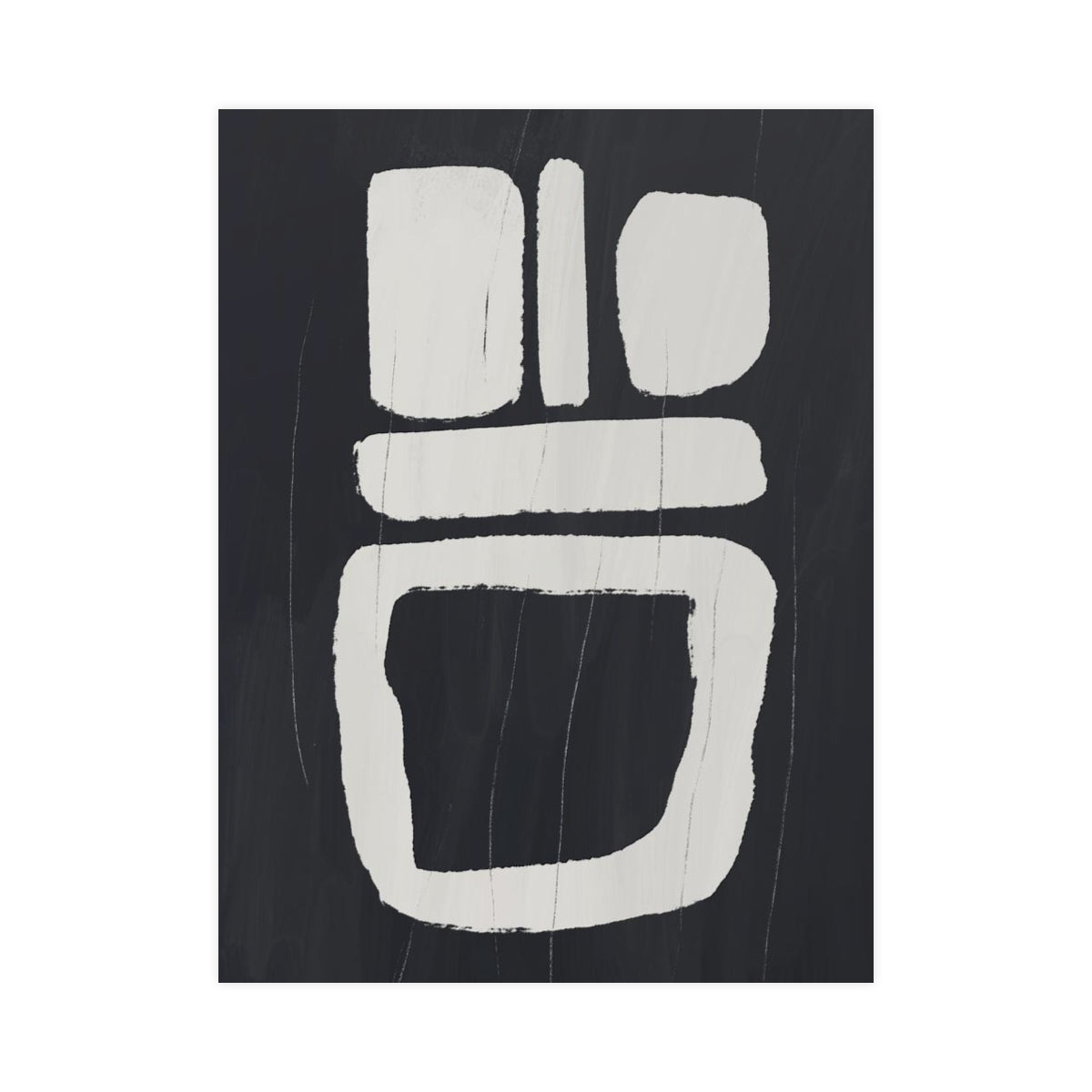 Black and White Smile Poster