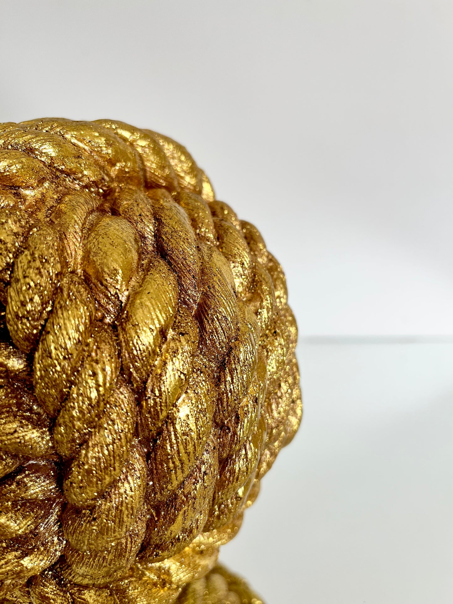 Gold Decorative Rope Sculpture