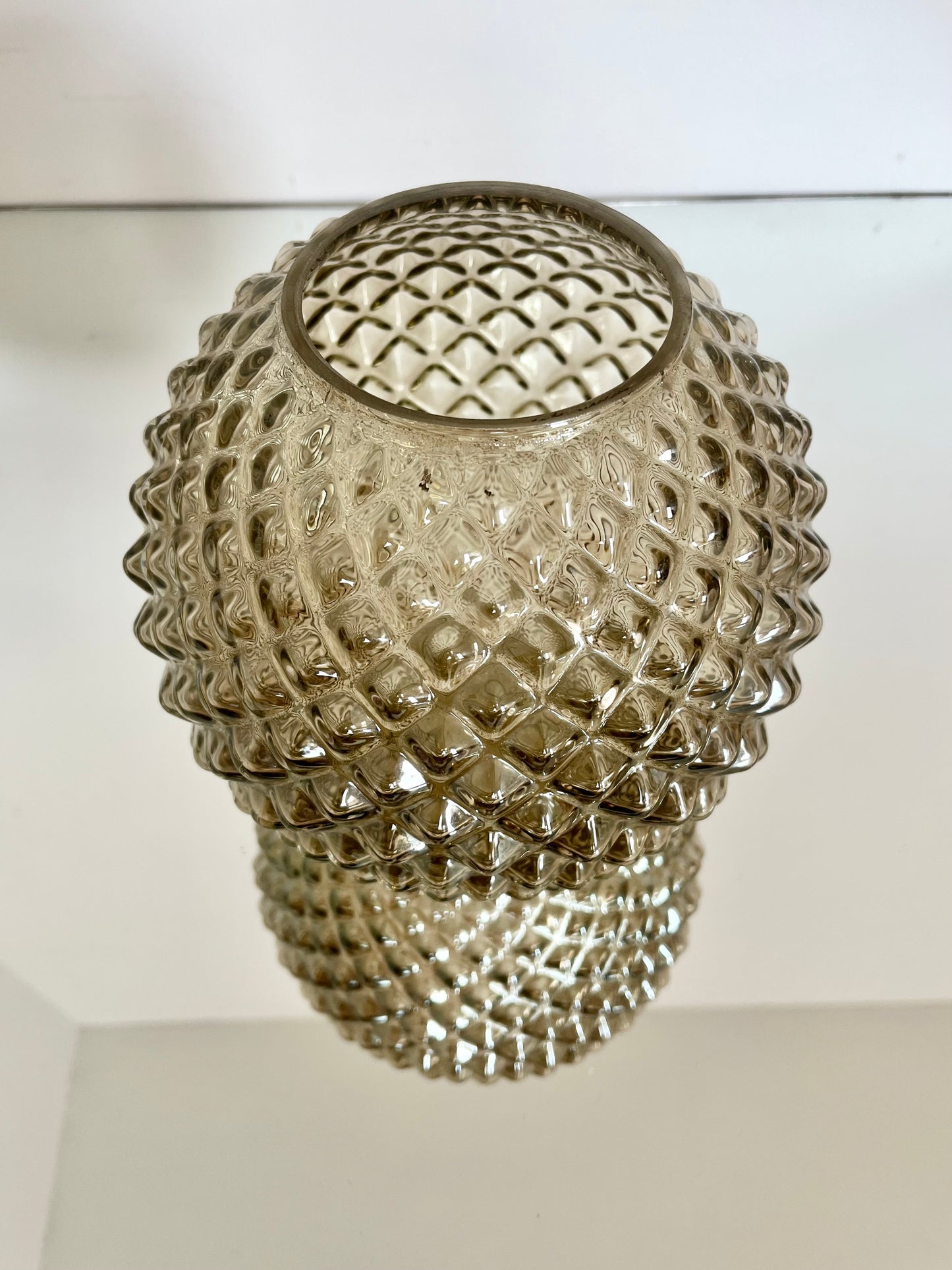 Gold Mercury Glass Ball Vase