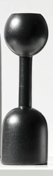Black Wood Candle Holder