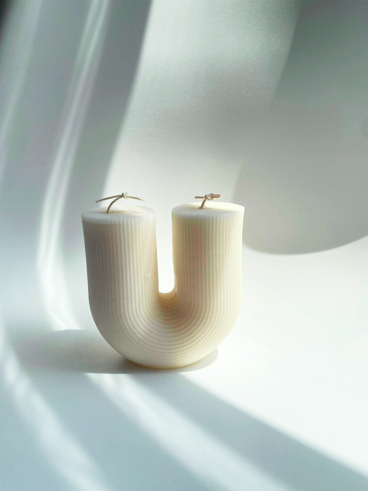 The U Ribbed Candle