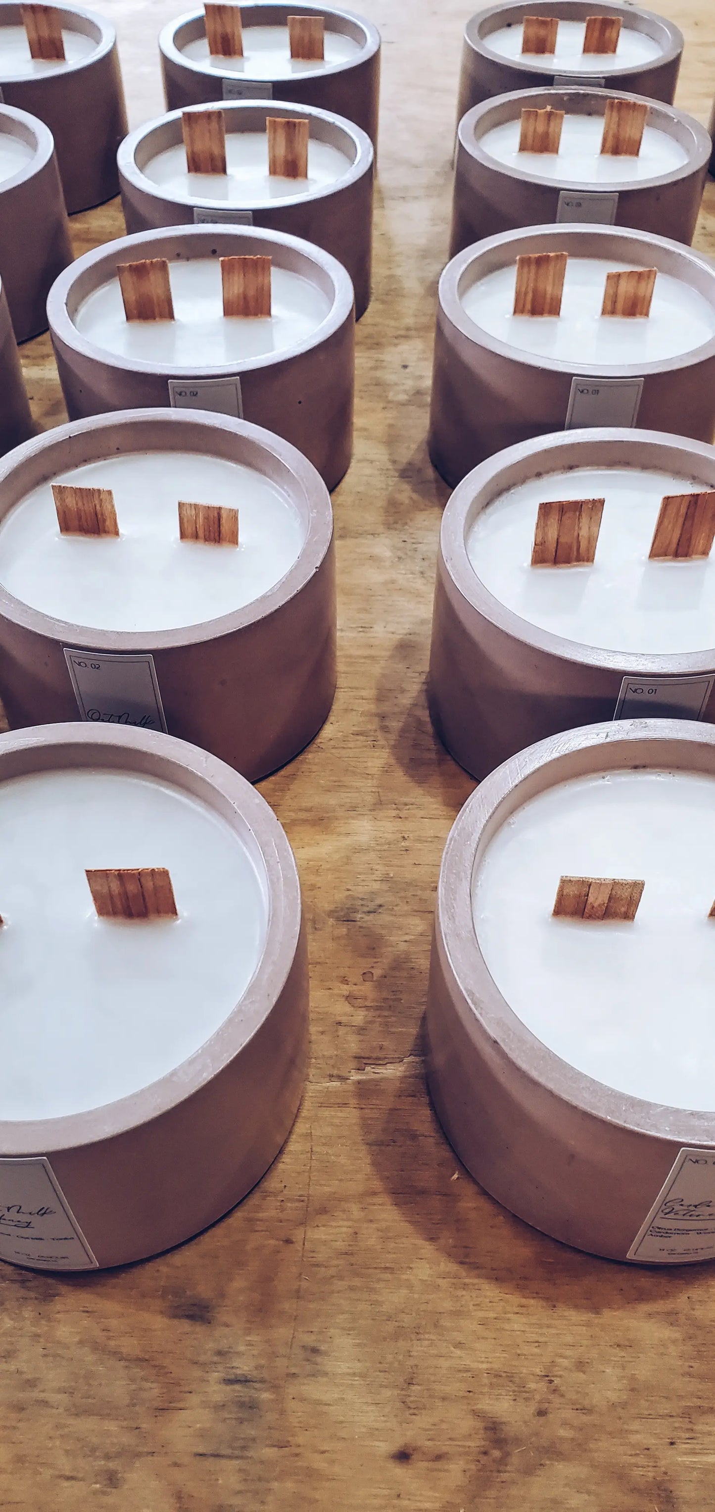 Fall Concrete Candle