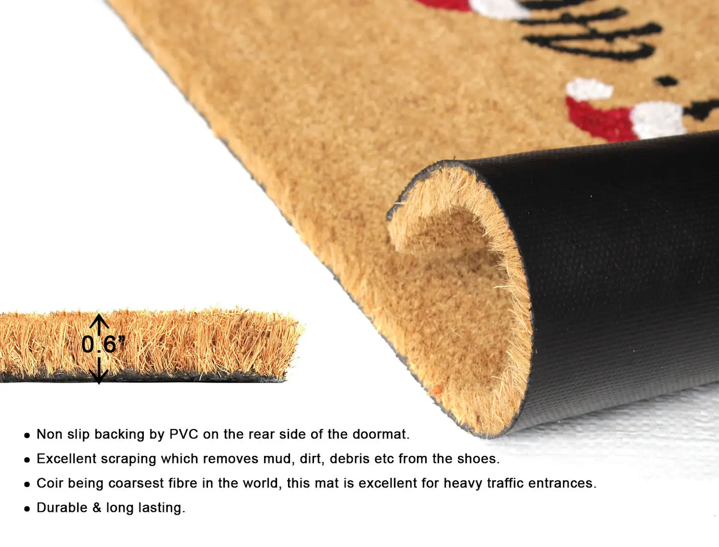 Tufted Ho Ho Ho Doormat