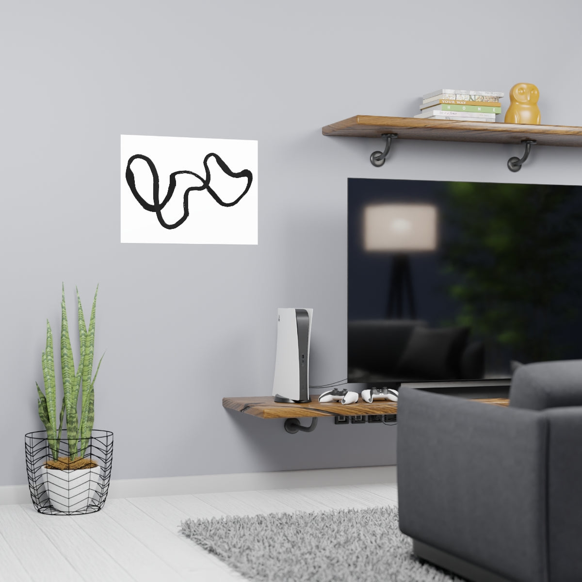 The Black Line Poster