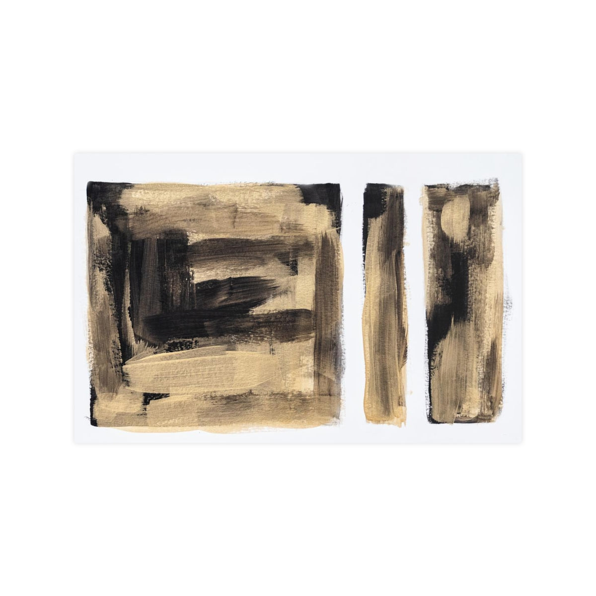 Abstract Gold and Black Poster