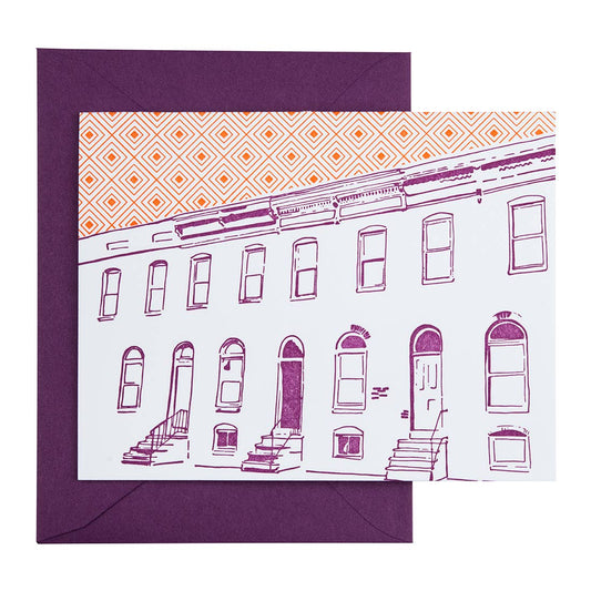 Row House Fold-Over Card