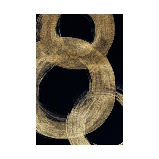 Gold Circles on Black