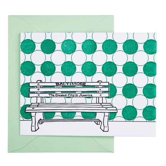 Greatest City Bench Fold-Over Card