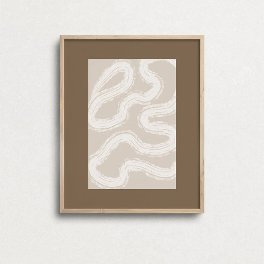 One White Line Poster (No Frame)