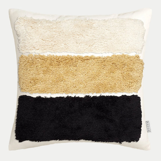 Tufted Pillow in Cream and Black (Cover Only)
