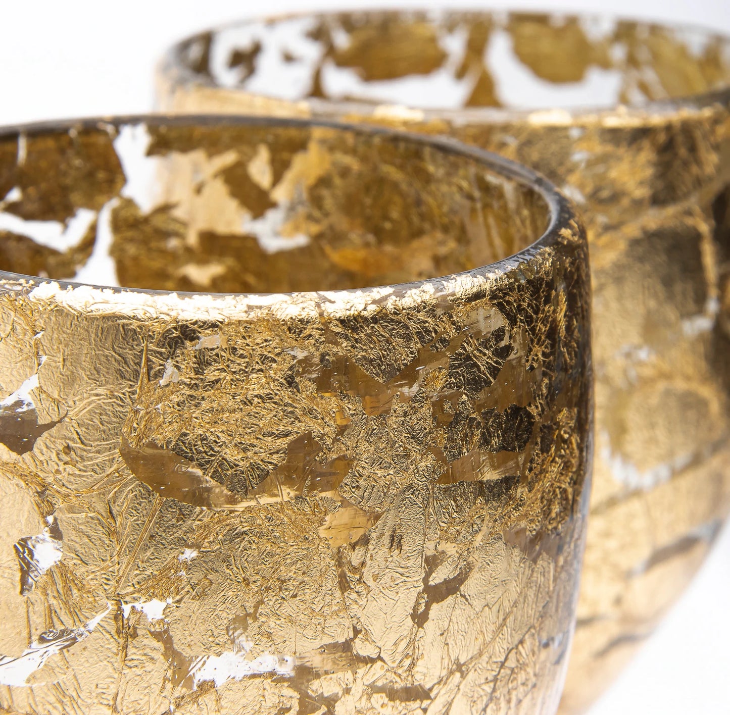 Gold Flakes Beer Glasses (Set of 2)