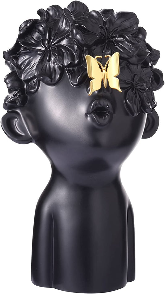 Gold Butterfly Boy Resin Sculpture