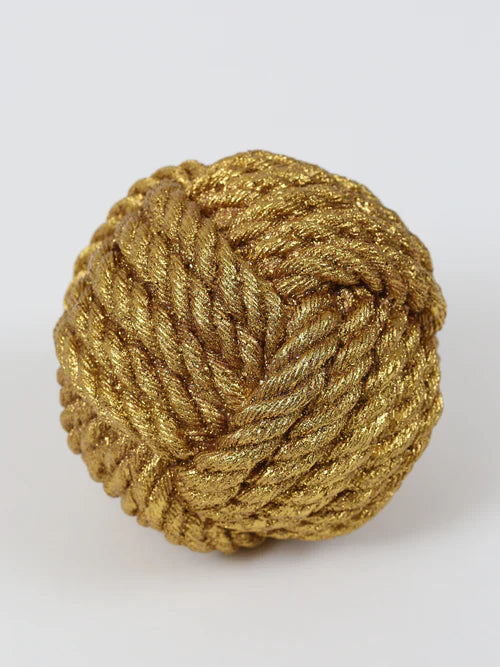 Gold Decorative Rope Sculpture