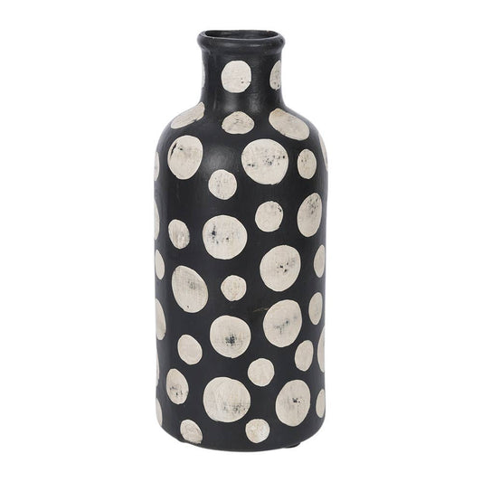 Tall Spot Vase - Black