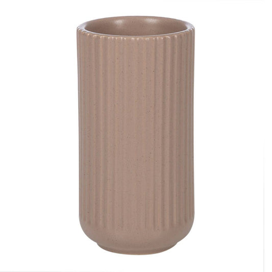 Vertical Stripe Vase - Mushroom - Small