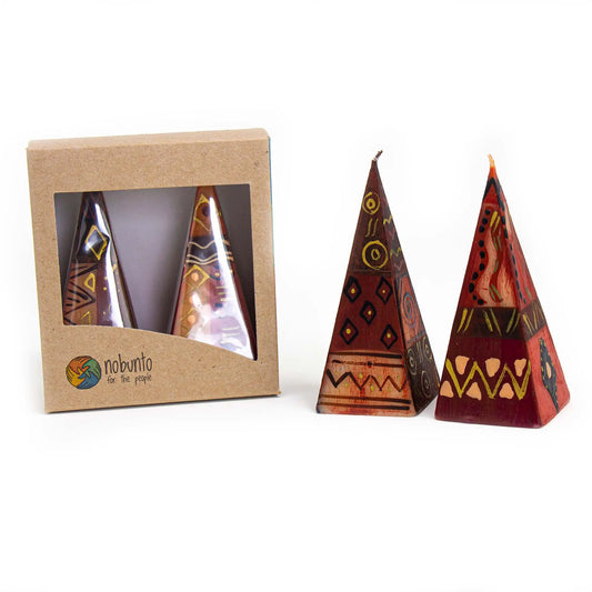Pyramid Candles (Bongazi Design) (Set of 2)