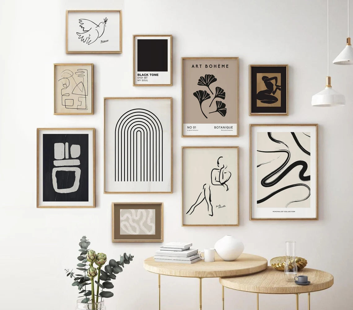 Black and White Smile Poster